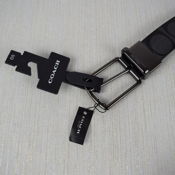 NWT Coach Signature Cut-To-Size Reversible Belt OS - Picture 6 of 10